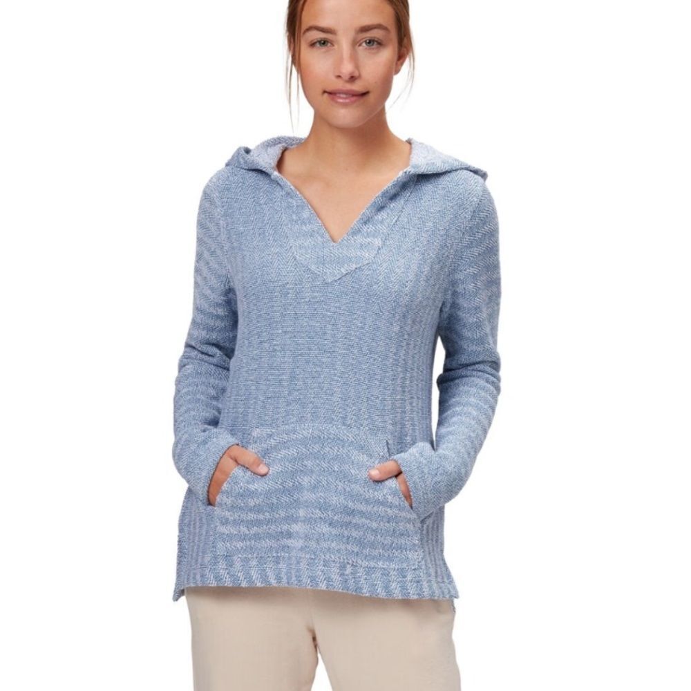 Faherty Whitewater Hoodie French Terry Womens Baja  Pullover Sweatshirt Small